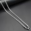 Style Necklace Men's Trendy Necklace Hemp Flowers Chain Women's Hip Hop Chain Thick Men All-Match Jewelry Clavicle Chain Light Luxury Minority