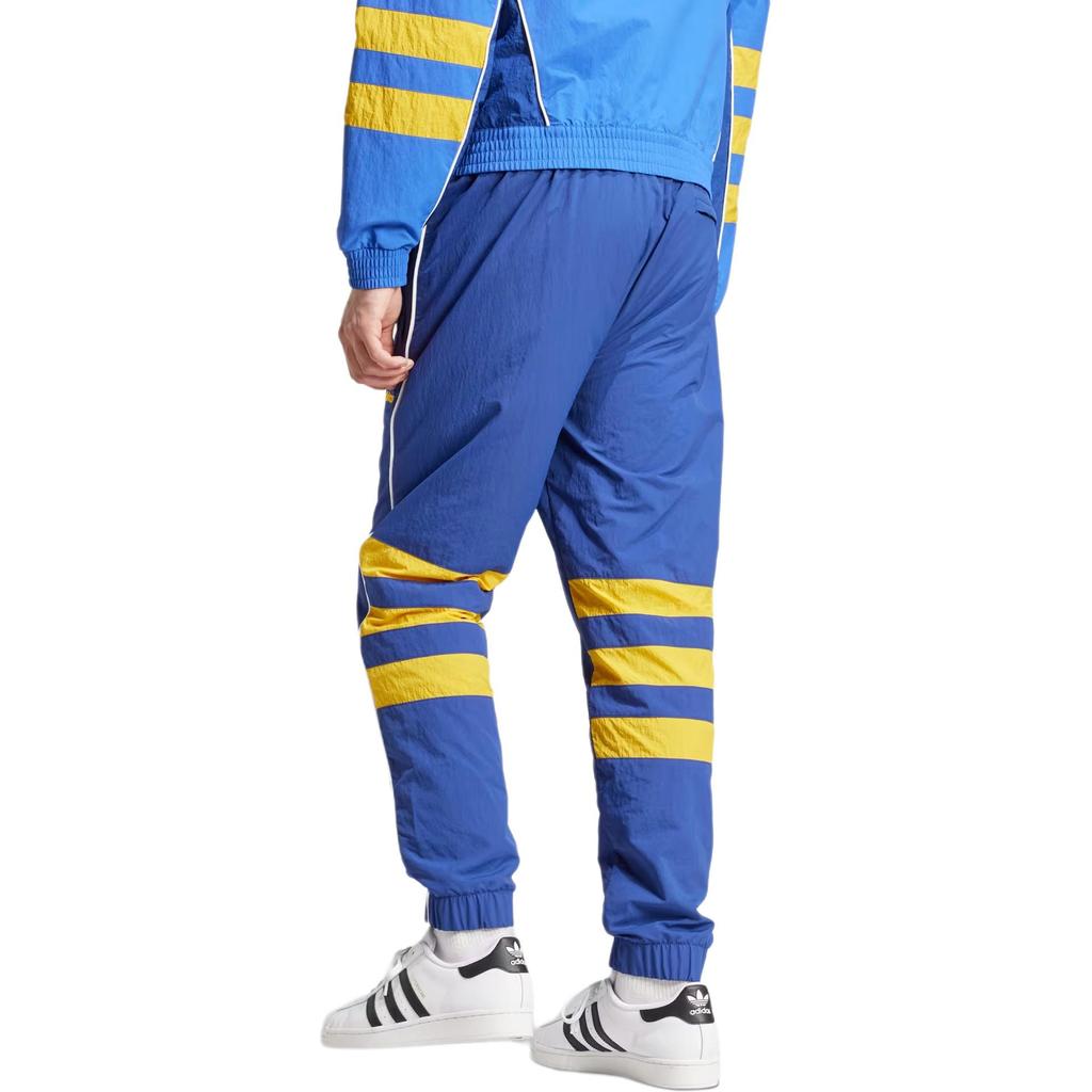 Adidas Originals Elastic Waist Loose Fit Cuffed Long Pants Men Bottoms Blue JI9492