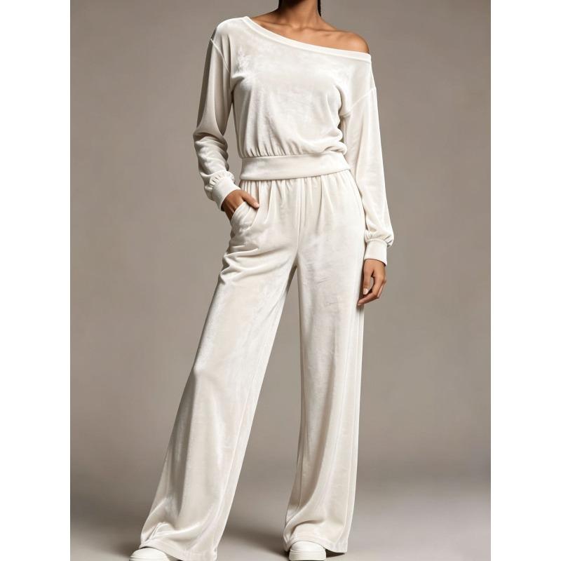 MGHR Women's Fashion Casual Autumn Winter Long Sleeve Pants Suits