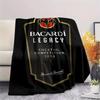 1 Stück Bacardi-Print Flanelldecke, Hohe Qualität, Bequem für alle Jahreszeiten, Heimdekoration, Wärme und Komfort, Perfekt für Weihnachtsgeschenke