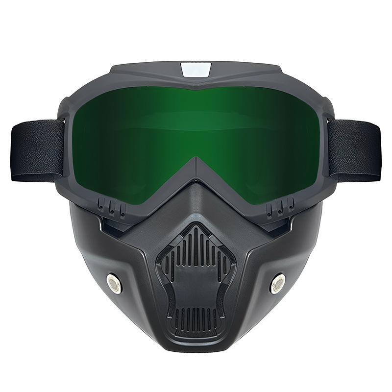 1 Pieza Máscara Gafas de una Pieza Spot Retro Harley Gafas de Motocicleta Gafas de Motocicleta Todoterreno Parabrisas