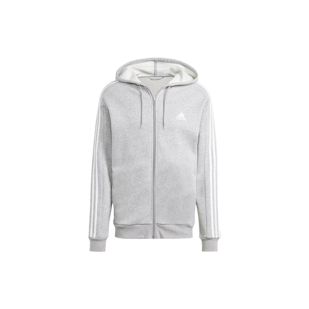 Adidas Essentials Fleece 3 Stripes Full Zip Hoodie IJ6479