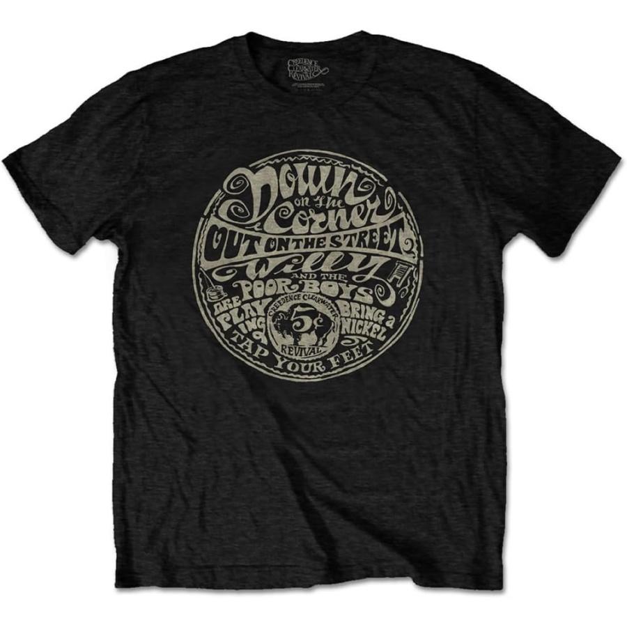 Creedence Clearwater Revival  Down On The Corner  (Black) T-Shirt (Large) XXXXXL разноцветный