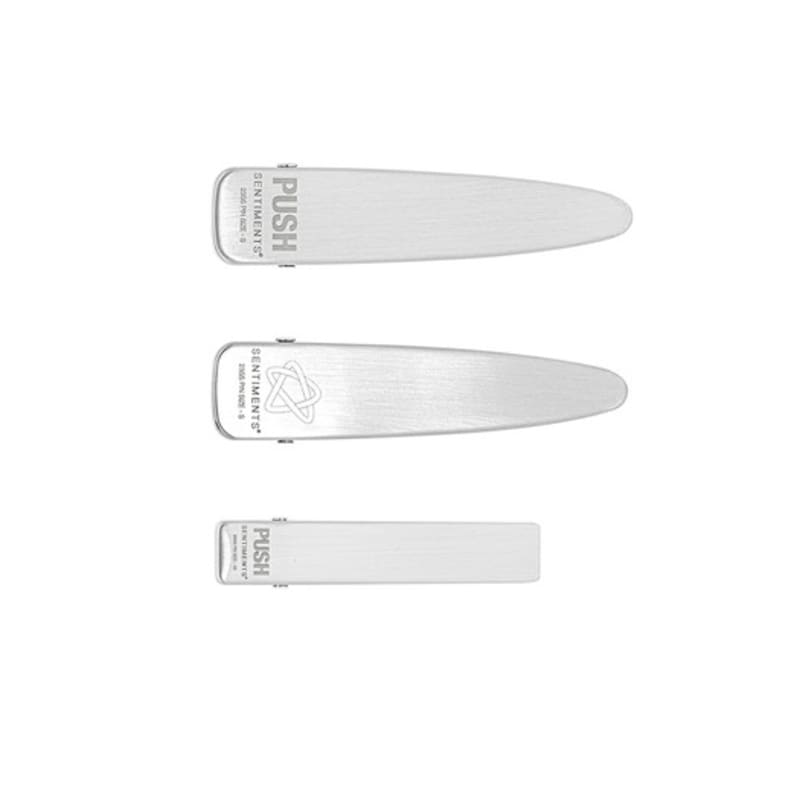 

SENTIMENTS NO.352 [SILVER] HAIR PIN 3SET Push Pin Clip Silver