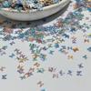 Gradient Butterfly Sequin Nail Art Decorations - Colorful Starry Sky DIY Materials