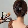 Vintage Elegant Flower Hairpins For Women Girls Ponytail Twist Hair Clips Fashion Shark Clip Exquisite Hair Accessories Gifts