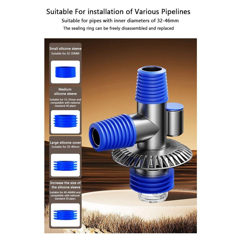 Useful Anti-odor Floor Drain Connector Multi Functional Multi-port Sewer Drain Connector Hose Adapter Washroom Accessories