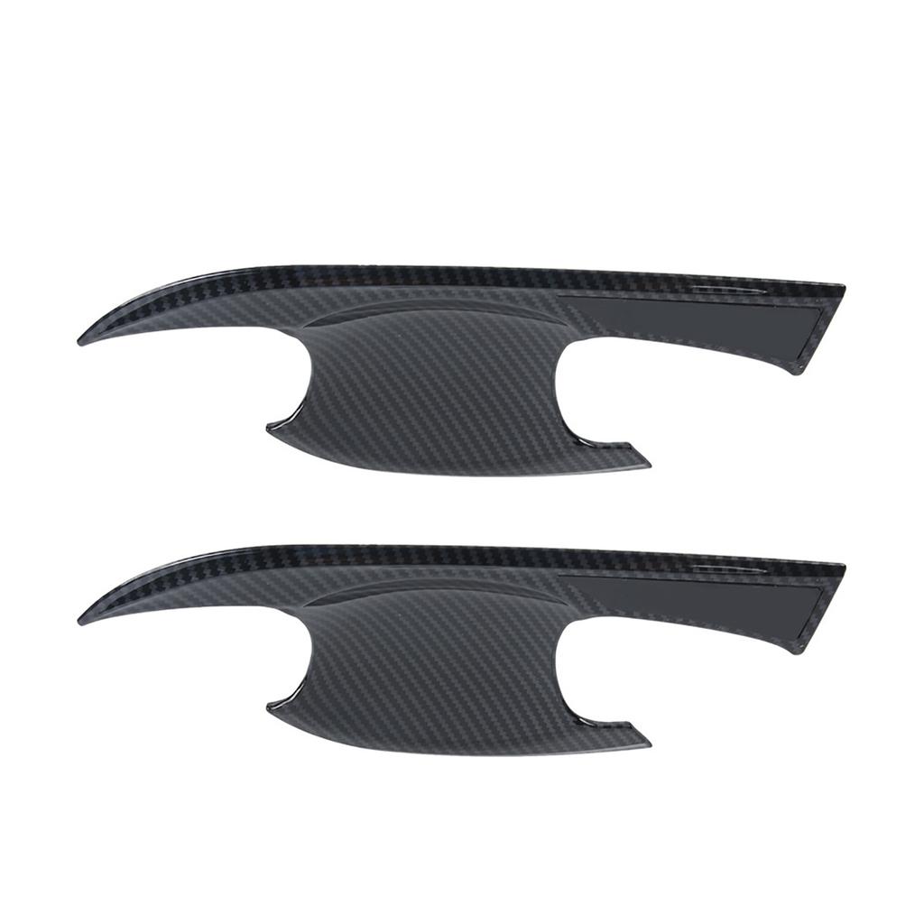 4Pcs Car ABS Door Handle Bowl Cover for Yaris VIOS XP150 2019‑2022(Carbon Fiber)