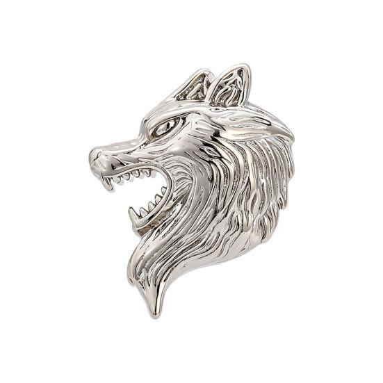 Brooch Pin, Versatile Animal-Shaped Brooch with Electroplated Surface, Lion Design Lapel Pin for Business Daily Wear