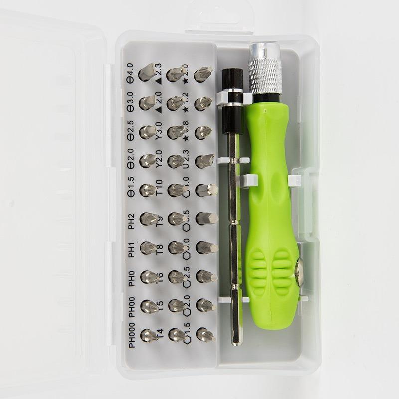 1SET 32-in-1 Multifunctional Manual Screwdriver Driver, Mobile Phone Computer Product Repair Disassembly Tool Set