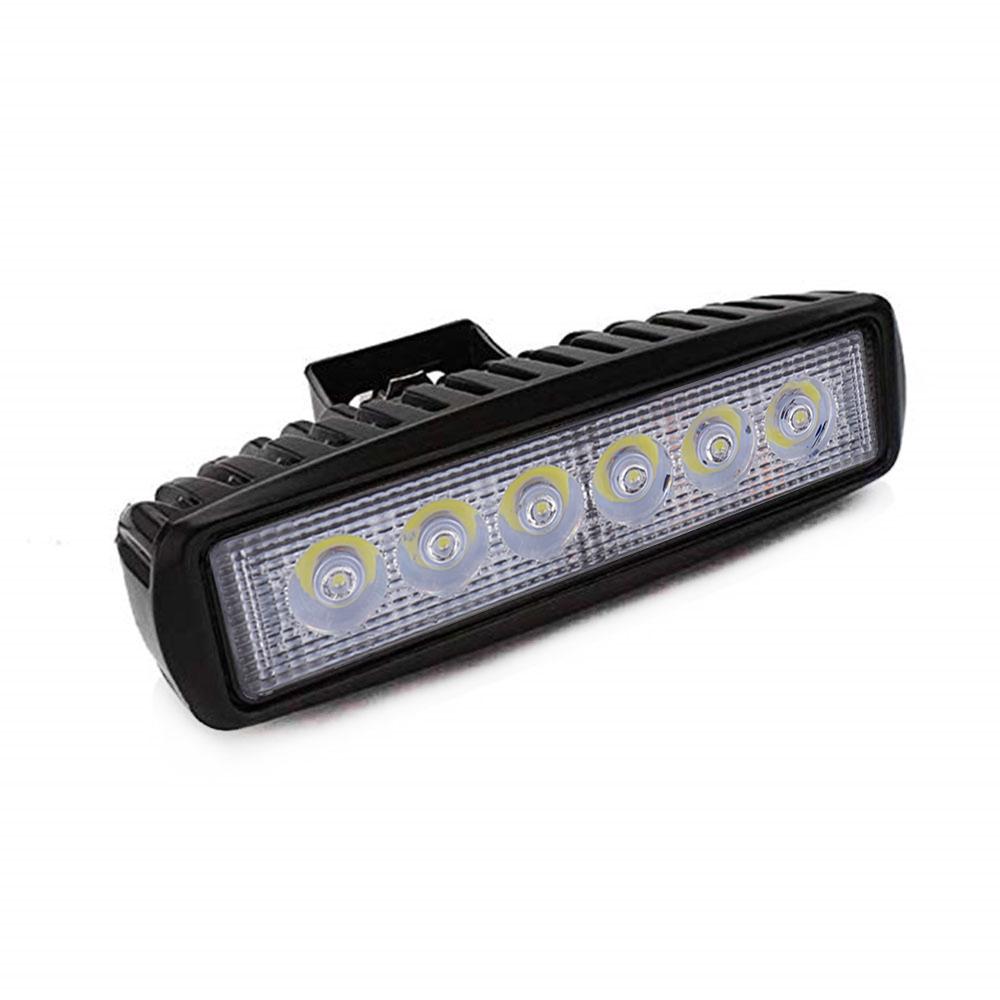 18W Motorcycle LED Light Driving Spotlight 800LM 6500K‑7500K White Light