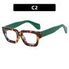 European and American small frame glasses frame anti-blue light women's new trendy square glasses frame personalized ins flat mirror