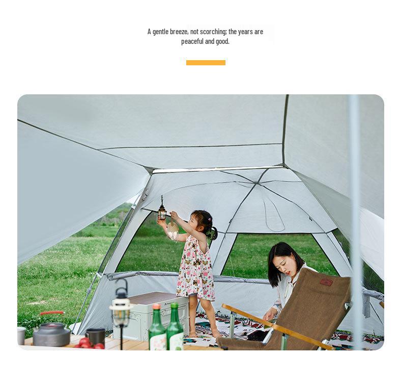 Mountain Guest Quick-Open Three-Sided Mesh Beach Tent