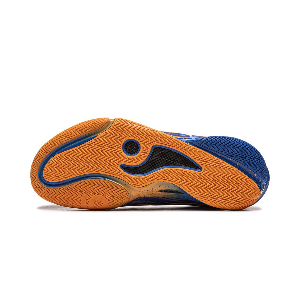 Li Ning Wade 808 5Ultra V2 Basketball Shoes Men's Low Top Blue Orange ABAV045-5