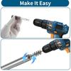 6 Pcs Stainless Steel Cleaning Brush Set 1/4" Hex Bar Twisted Wire Hole Brush for Power Drill Impact Driver(8/10/12/15/17/19 mm)