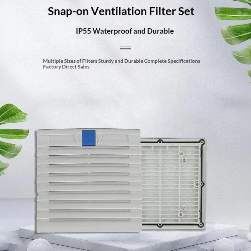 High Efficiency Air Ventilation Filter Panel ABS Cabinet White Fanless for Server Room Ventilation System
