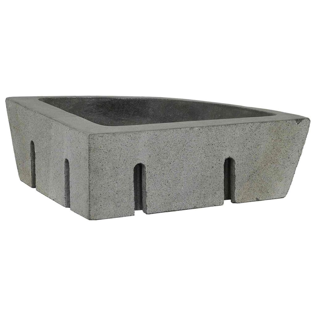 Grey Wash Basin (38 45) X (38 45) X 12 Cm River Stone