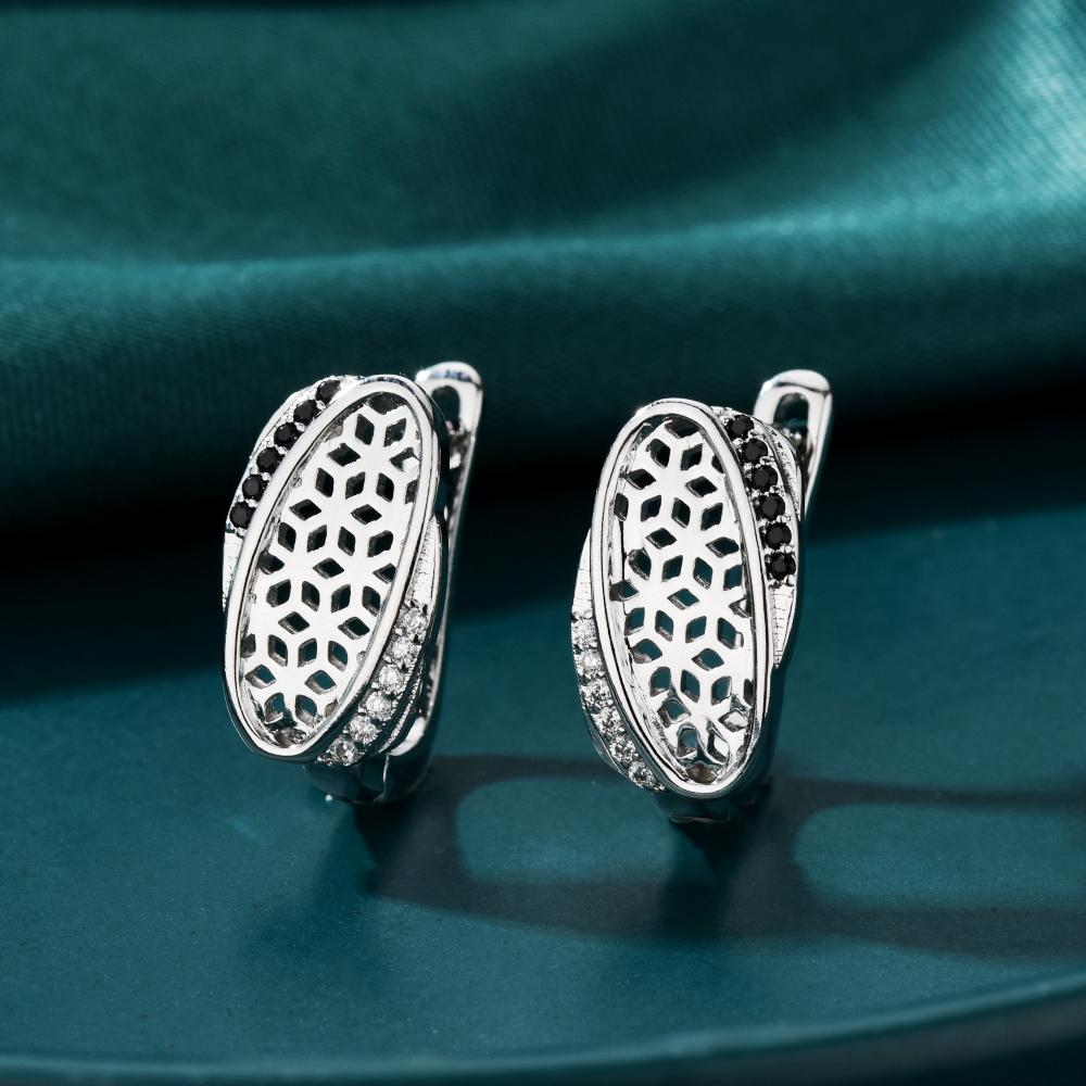 Black Awn Black Jewelry Drop Earrings for Women Hoop Ear Gift Earring