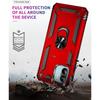 Coque et Verres Trempés - E.F.Connection - pour Xiaomi Redmi 13C - Rouge - Antichoc - Support 360°