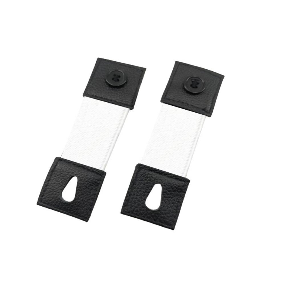 2Pcs Elastic Women Men Shirt Cuff Holders Adjustable Arm Cuffs Bands Extension Button  Accessories