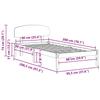 Natural Wooden Bed Frame with Headboard 90 X 200 Cm Solid Pine Wood