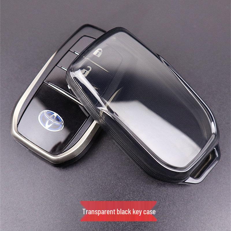 Transparent Full Coverage Key Case for Toyota Corolla, Camry, Crown, RAV4