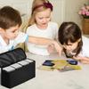 Folding Card Deck Case Organizers Gathering Card Toy Container Trading Card Storage Bag Card Storage Case with 3 Dividers