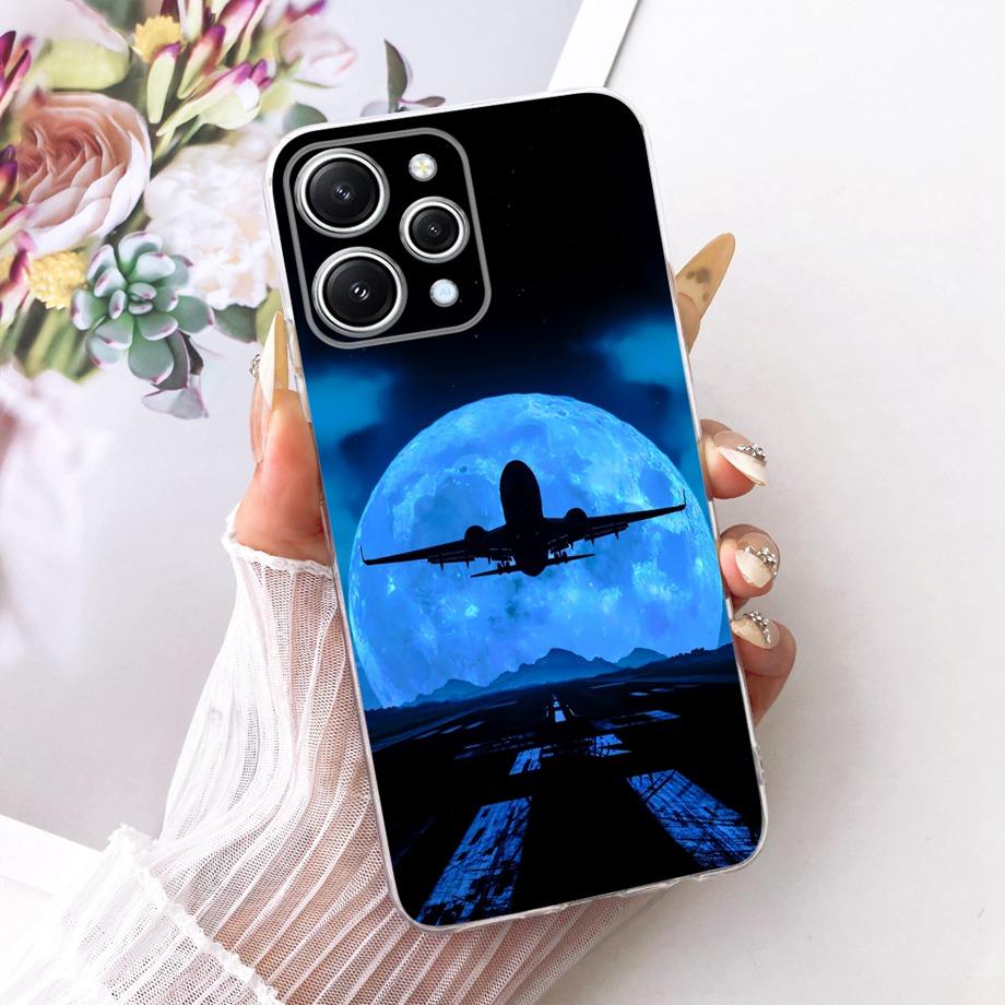 Dragon Lion Animals Printed For Xiaomi Redmi 12 12C Phone Case On Redmi Note 12 12Pro Cover Clear Silicone Butterfly Luxury Capa
