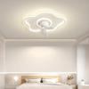 360° Rotatable Silent Minimalist Ceiling Light with Fan for Bedroom and Study
