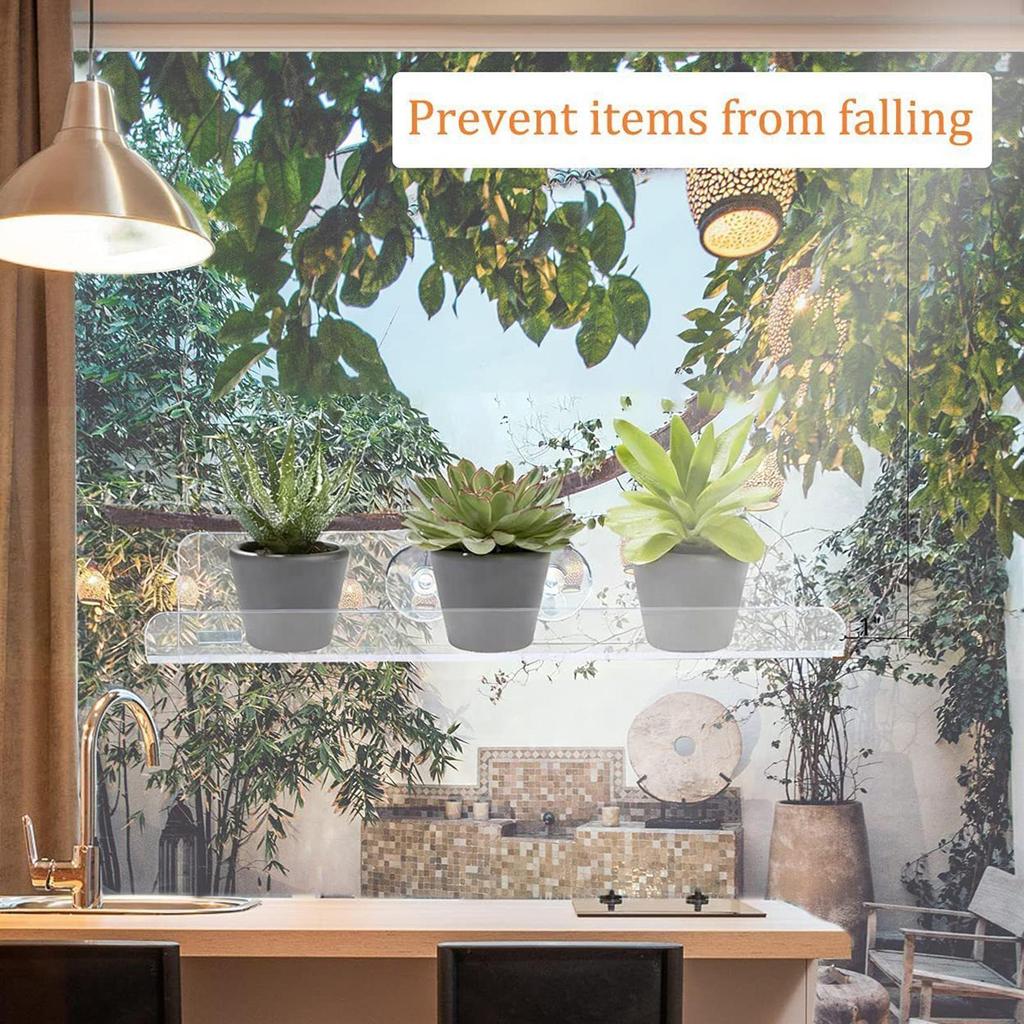 Fenster-Pflanzenregal Innen 2 Stück Klar Saugnapf-Pflanzenhalter Pflanzenständer Wandmontage Für Zuhause Wohnung Naturliebhaber
