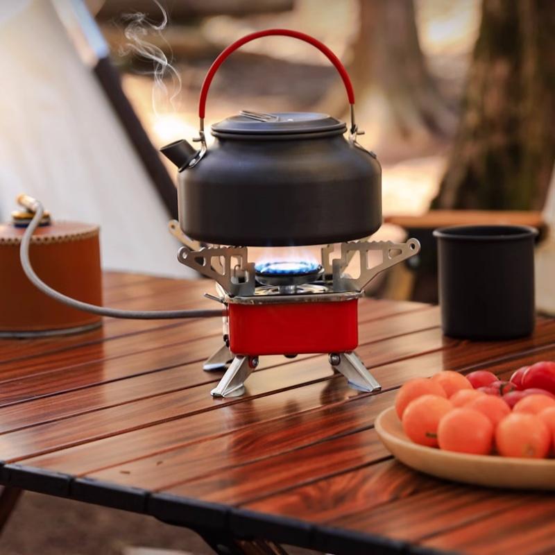 Portable Burner Camping Foldable Windproof Outdoor Gas Tank Stove for Backpacking Camping Hiking Picnic Camping Burner BBQ Grill