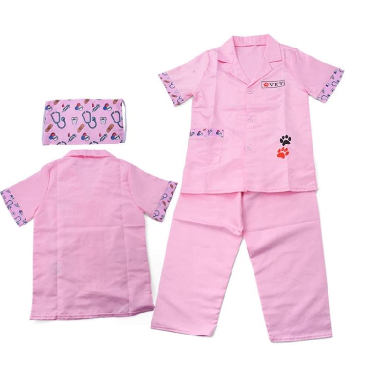 Kids Veterinarian Costume,Veterinarian Pretend Play Dressing Up Set Kids Animal Doctor Role Play Costume for Boys Girls
