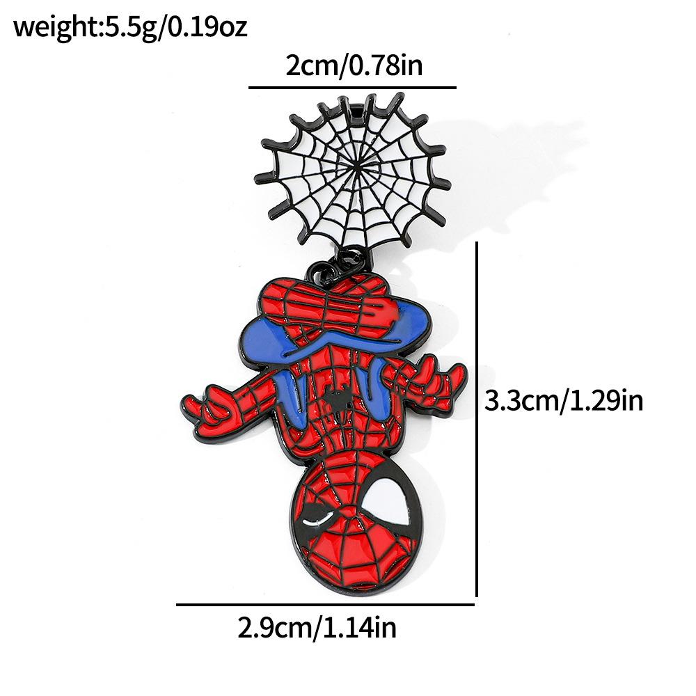 European and American creative personality Spider-Man metal badge Marvel superhero spider alloy brooch accessories