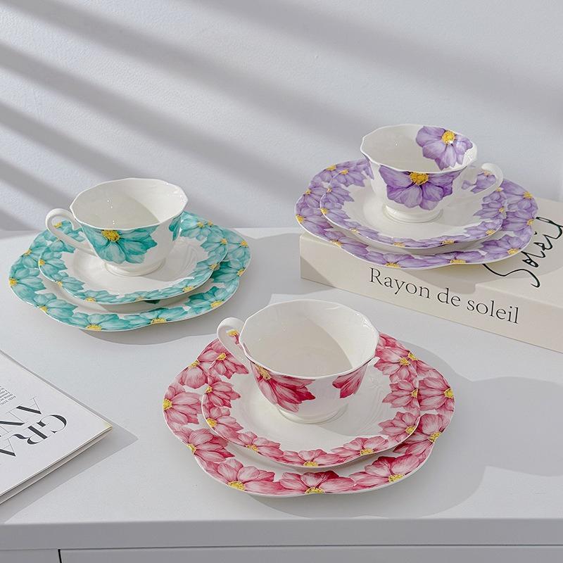 High-end Exquisite Afternoon Teacups, High-value Retro Ceramic Coffee Cups and Saucers, Design Sense, Niche Girls Festival