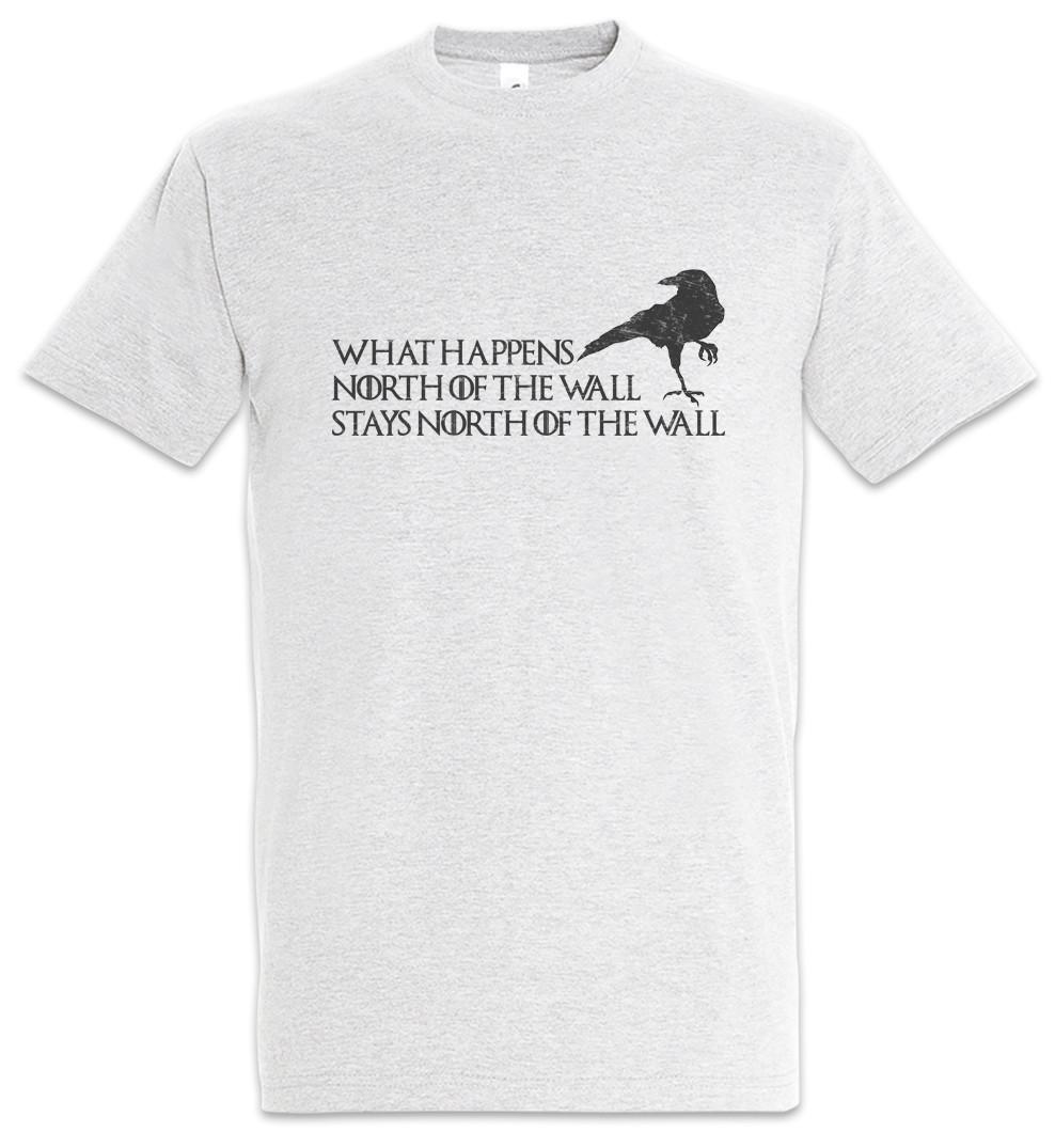 What Happens North Of The Wall T-Shirt Game of Raven Jon Ravens Thrones Fun 2XL