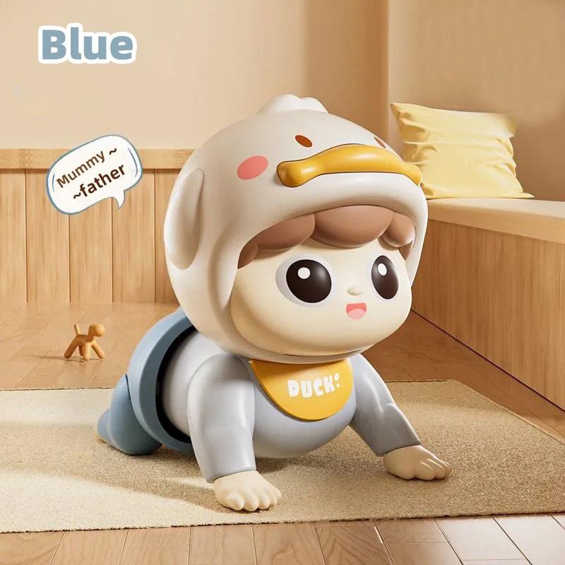 Music crawling doll baby toy, 0-1 year old, learning crawling guidance and head-lifting training soothing toy, Children s Day gi