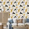 Wallpaper Cute Kittens In Scandinavian Style for Living Room and Bedroom 50x1000