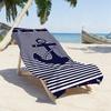 Nautical Anchor Nautical Style Towel Quick Drying Beach Towels Are Suitable For Swimming Pools Camping Yoga And The Gym