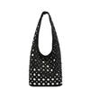 Vintage Underarm Bucket Bag Womens Winter Commute Shoulder Small Rivet Handbag