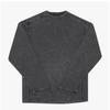 Enthiastudio Thermal Washed Black Unisex Long Sleeve Tee Es2260wb