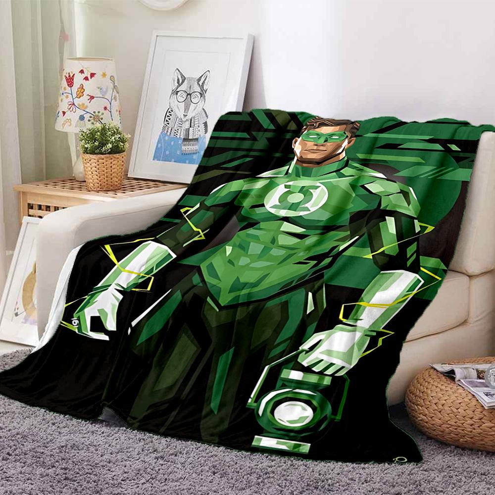 1 Peça Manta Anel do Lanterna Verde Fibra de Poliéster, Conforto para Todas as Estações para Sofá, Cama, Escritório, Carro, Acampamento, Decoração de Casa e Presente Ideal, Conforto no Escritório