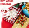 Christmas Pull Bows Ribbon Wide Gift Wrapping Tags Boxing Day Holiday Dcor JOYFY PCS 48 with 5 for Entertaining Play Safe Kid Friendly Fun