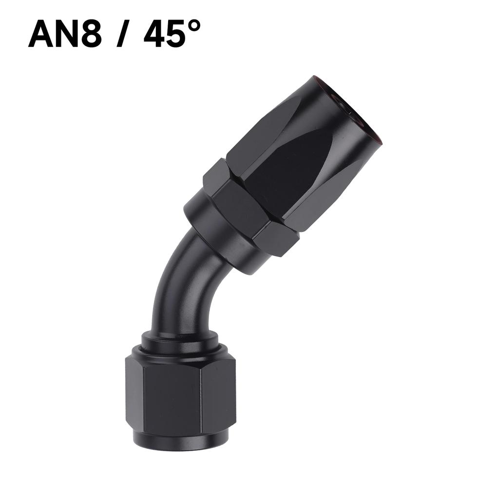 1 PCS Universal Straight 0 45 90 180 Degree Aluminum Car Swivel Hose End Fitting Adapter AN4/AN6/AN8/AN10 Oil Fuel CPE Line NPT