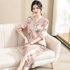 2026 Summer Chiffon Top Set for Stylish Middle-Aged and Elderly Mothers (Short/Mid-Sleeve)