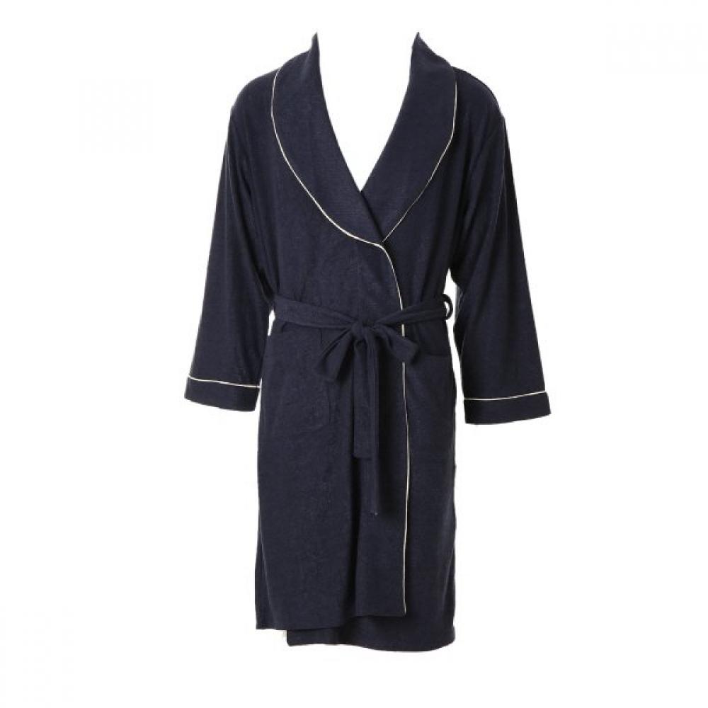 

VenuS Soft Terry Stretch Men S Robe Vpa456mr navy/100
