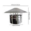Chimney Cap Roof Vent Weatherproof Snow Dust Protection Rainproof Cover Flue Rain