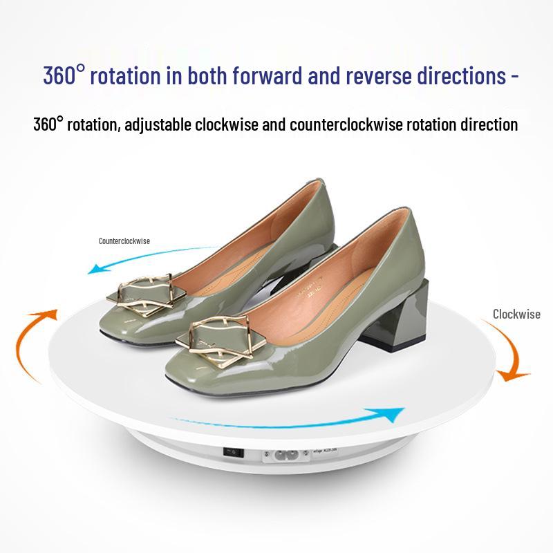 Automatic Rotating Display Stand for Live Streaming, E-commerce, Figurines, and Panoramic Photo/Video Shooting