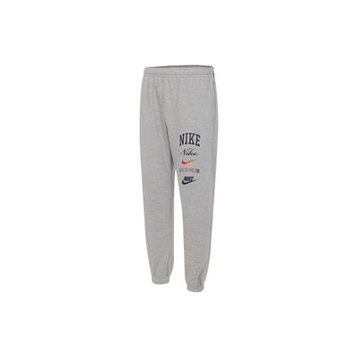 Calças de Moletom de Tricô Fleece com Punho e Cintura Elástica Masculinas Partes de Baixo Cinza FN2644-063