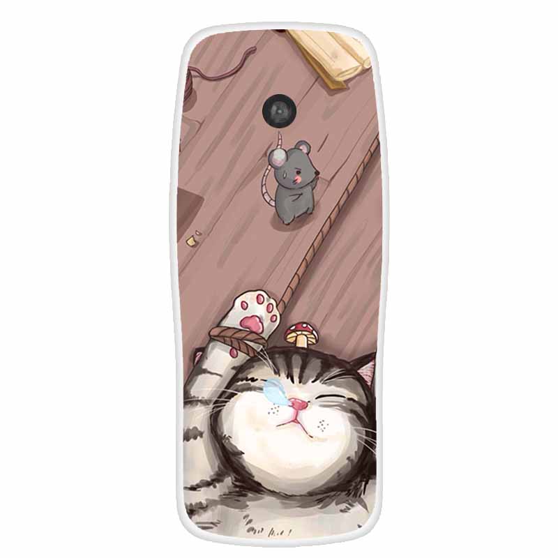 For Nokia 3210 4G 2024 2.4"Cases Clear TPU Soft Silicone Phone Cover for Nokia 3210 TA-1618 Protective Back Shells Cartoon Print