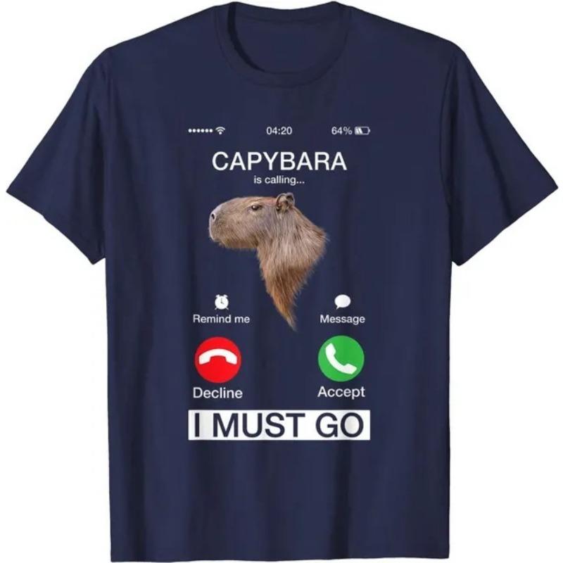 Kapybara volá tričká, vtipné tričko s motívom Capybara, hlodavce, milovníci zvierat, humorné tričko pre ženy a mužov, letné ležérne tričká s okrúhlym výstrihom a krátkym rukávom.